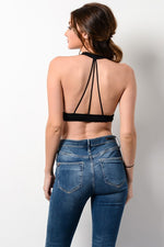 mode, triple threat back bralette