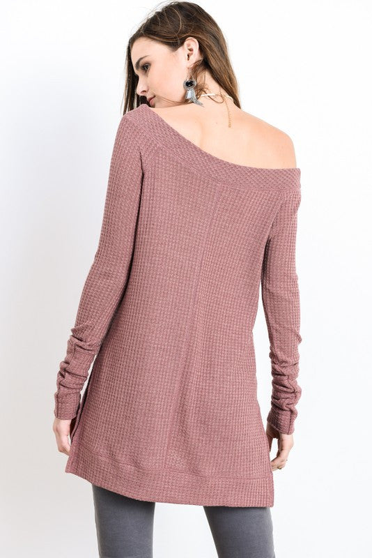 mode, Kerri OTS waffle knit