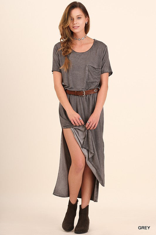 mode, vintage wash midi dress