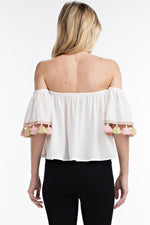 mode, tassel party top