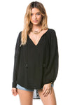 mode, sereno woven top