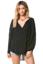 mode, sereno woven top