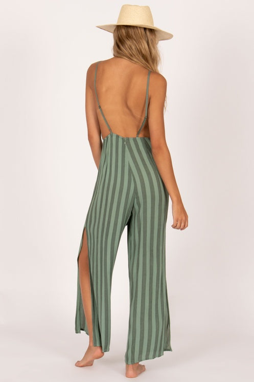 mode, golden hour woven jumpsuit