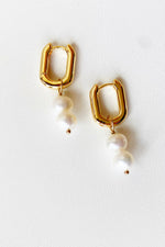 mode, remi double pearl hoops