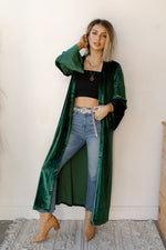 mode, deck the halls velvet duster
