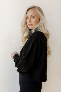 mode, turtle neck crop pullover