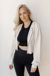 mode, relaxed crop zip-up