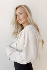 mode, relaxed crop zip-up