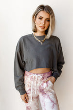 mode, in the raw cropped sweater