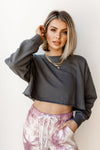 mode, in the raw cropped sweater