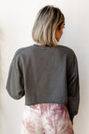 mode, in the raw cropped sweater