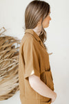 mode, oversized pockets camp shirt
