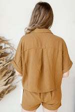 mode, oversized pockets camp shirt