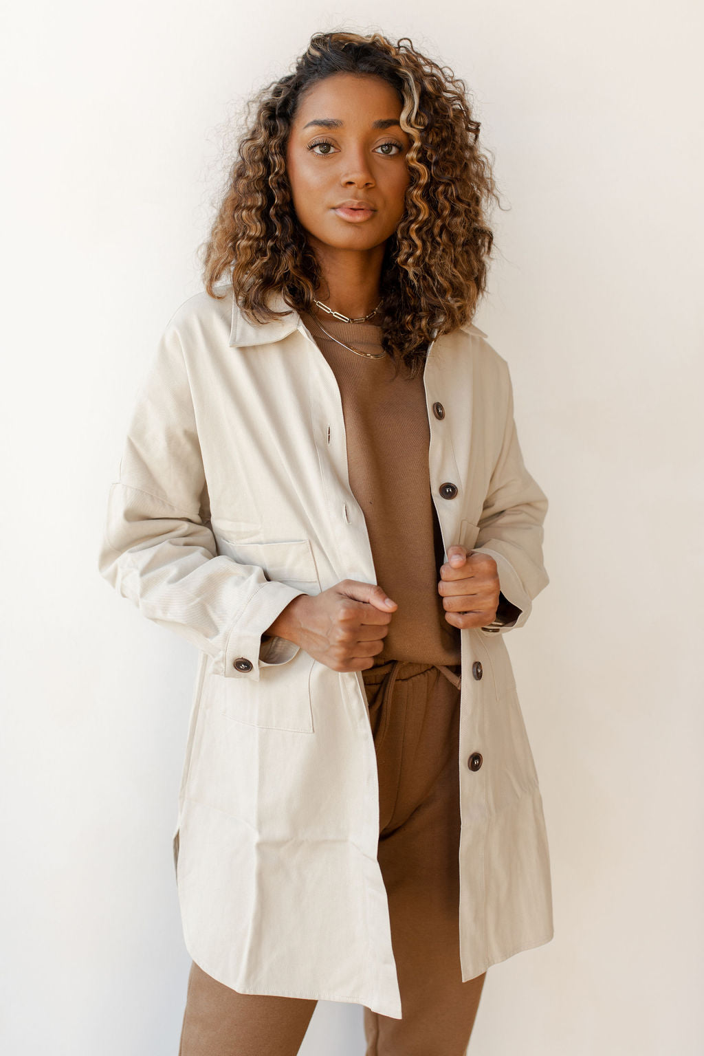mode, Stacy oversized button down