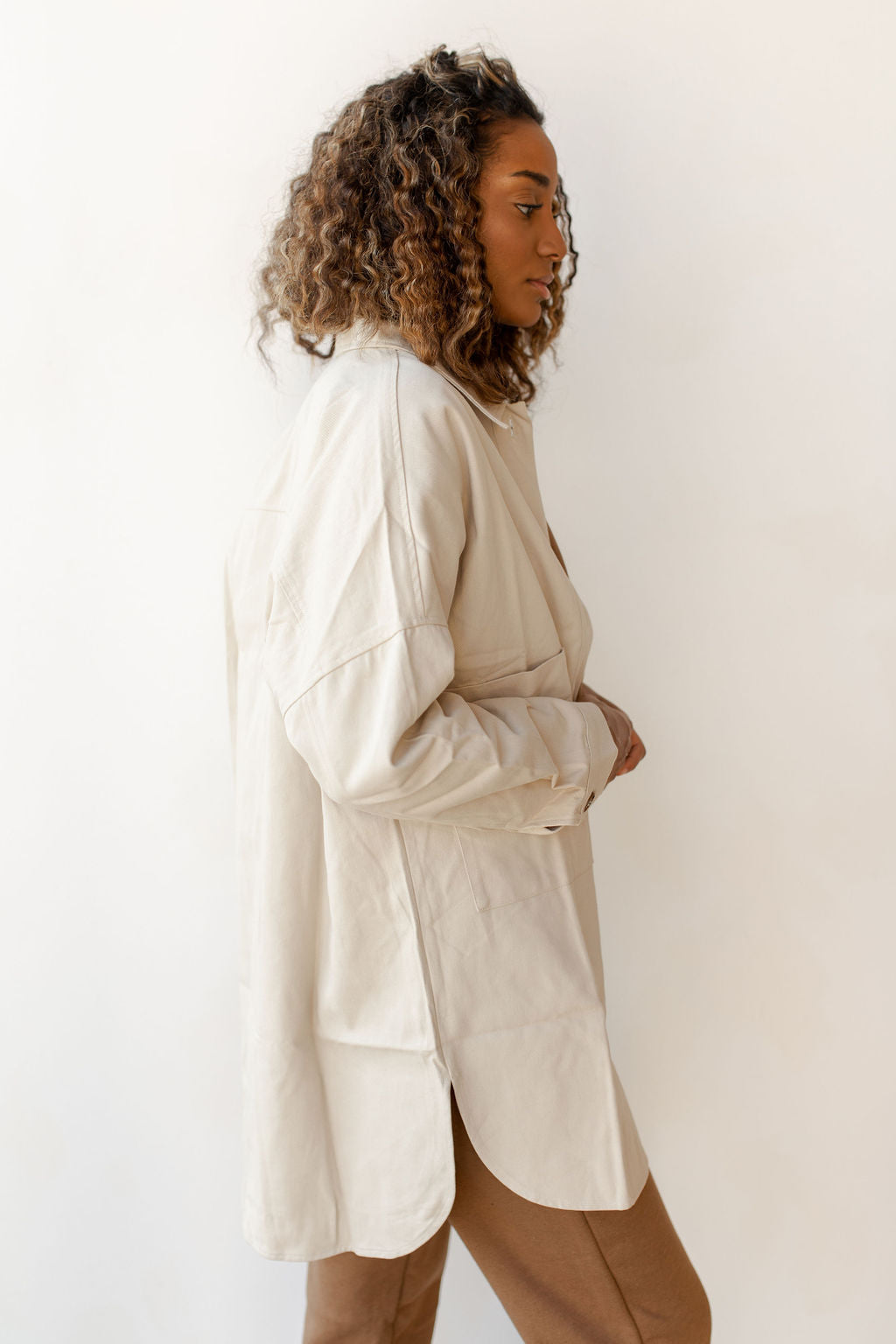 mode, Stacy oversized button down