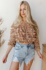 mode, for the frills top
