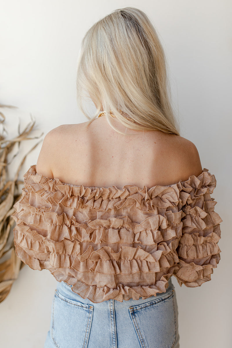 mode, for the frills top
