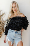 mode, for the frills top