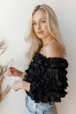 mode, for the frills top