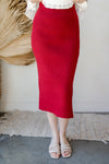 mode, standing strong midi skirt