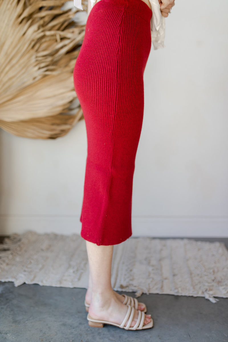 mode, standing strong midi skirt