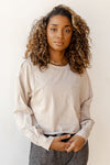 mode, cropped classic pocket ls tee