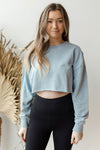 mode, in the raw cropped sweater
