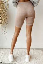 mode, mineral wash seamless biker shorts