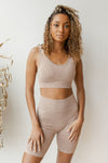 mode, mineral wash seamless biker shorts