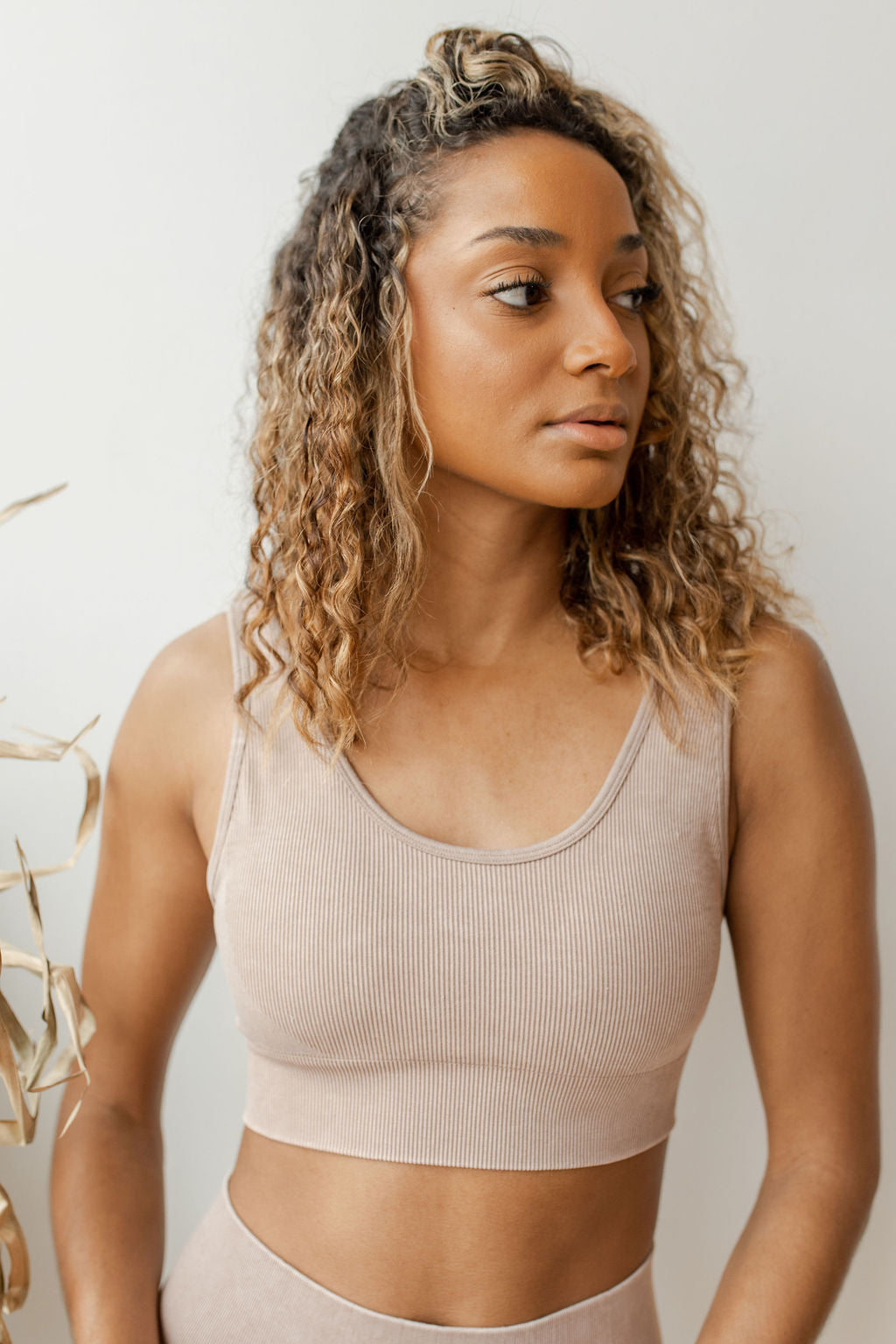 mode, spliced seamless sports bra