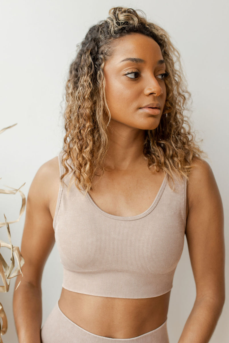mode, spliced seamless sports bra