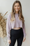 mode, in the raw cropped sweater