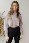 mode, in the raw cropped sweater