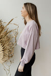 mode, in the raw cropped sweater