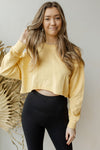 mode, in the raw cropped sweater