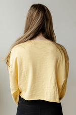 mode, in the raw cropped sweater