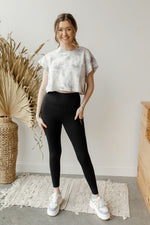 mode, tie dye boxy cut tee