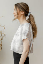 mode, tie dye boxy cut tee