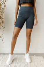 mode, mineral wash seamless biker shorts