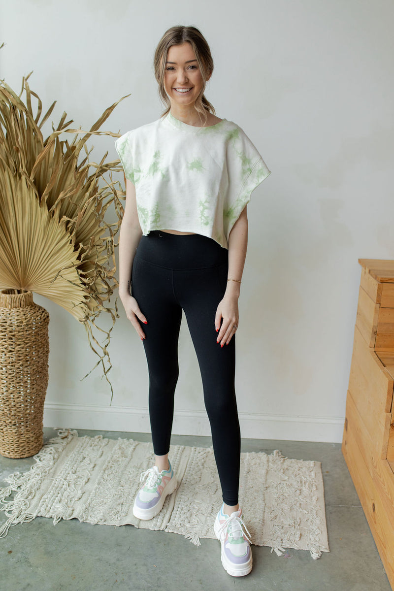 mode, tie dye boxy cut tee