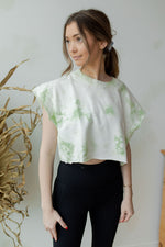 mode, tie dye boxy cut tee