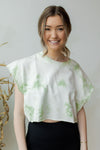 mode, tie dye boxy cut tee