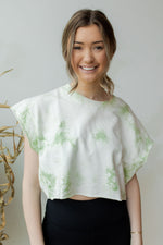 mode, tie dye boxy cut tee