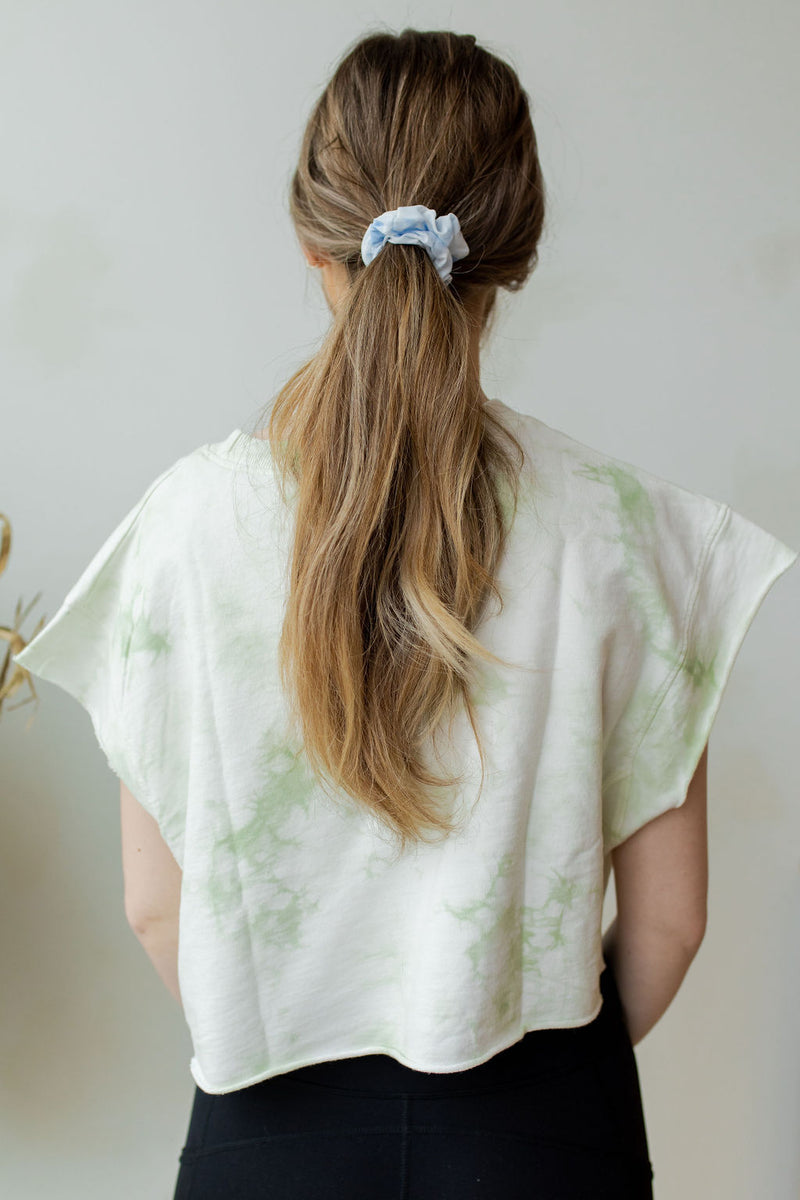 mode, tie dye boxy cut tee