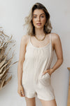 mode, breezy gauze romper