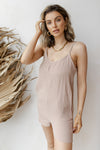 mode, breezy gauze romper