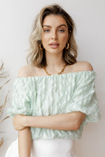 mode, diamonds are forever off shoulder top