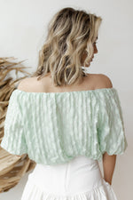 mode, diamonds are forever off shoulder top