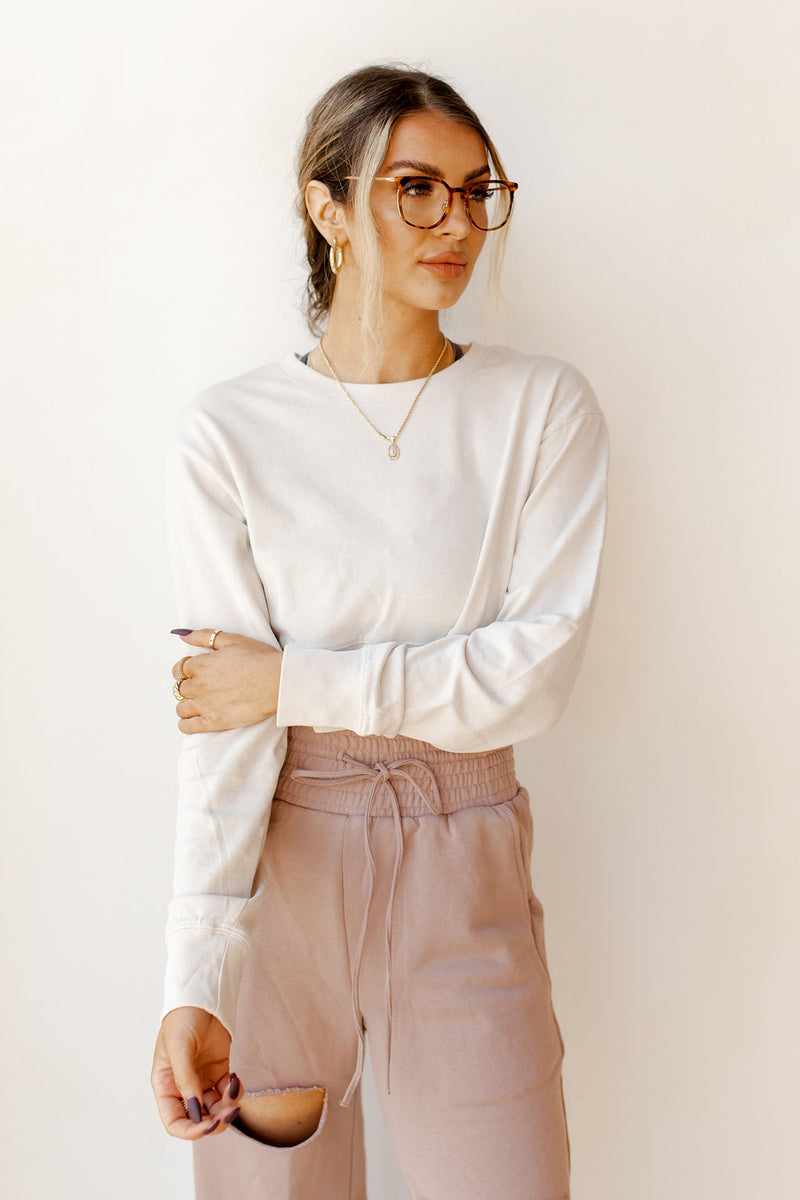 mode, heart of joy crop sweatshirt