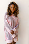 mode, tie dye boyfriend sweatshirt